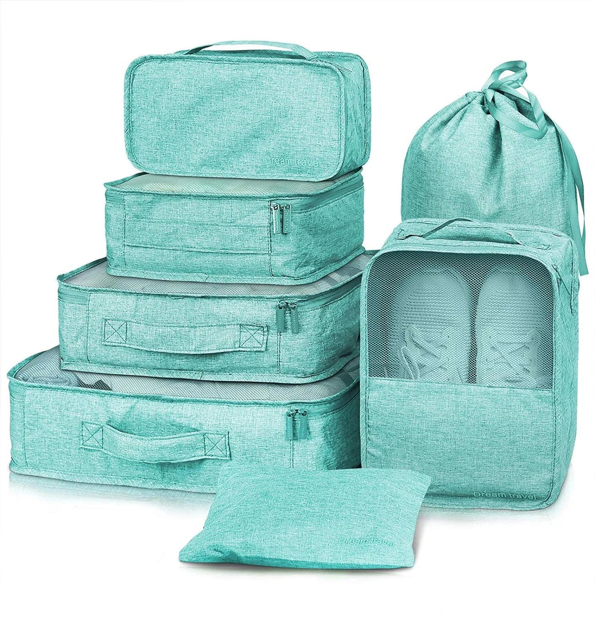 8/7/6 pieces Set Travel Organizer Storage Bags Suitcase Packing Set Storage Cases Portable Luggage Organizer Clothe Shoe Pouch