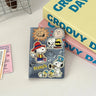 Cartoon Snoopy Passport Cover Traveling Abroad Passport Holder Women Men Travel Essentials Simple PU Leather Passport Wallet