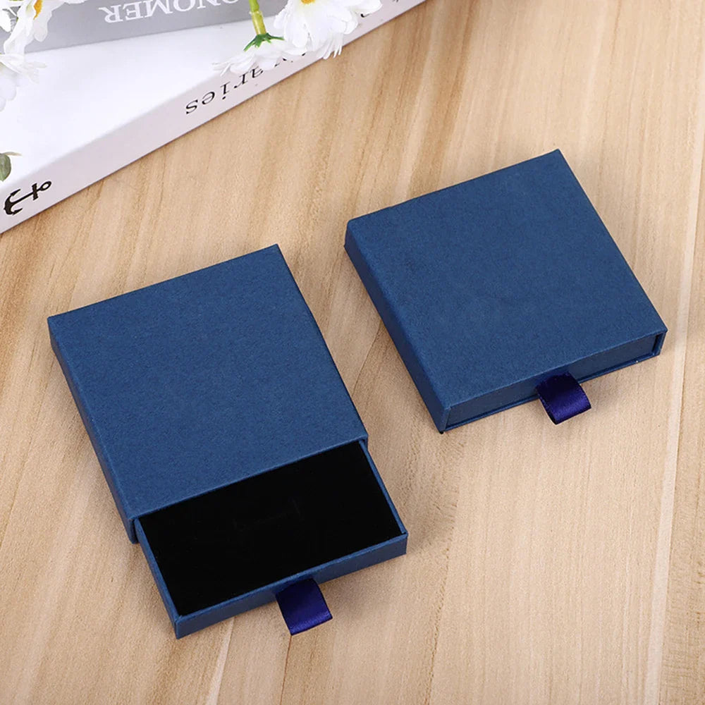 New Drawer Jewelry Box for Necklace Bracelet Earrings Ring Brooches Gift Organizer ExquisiteThicken Paper Storage Box Jeweler