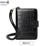 Passport Holder with Neck Lanyard Card Holders Travel Passport Cover RFID Blocking Passport Wallet for Men and Women