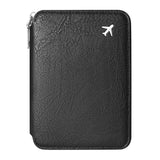 Zipper Document Passport Clip Large Capacity Travel Wallet Ticket Storage Bag Passport Clip