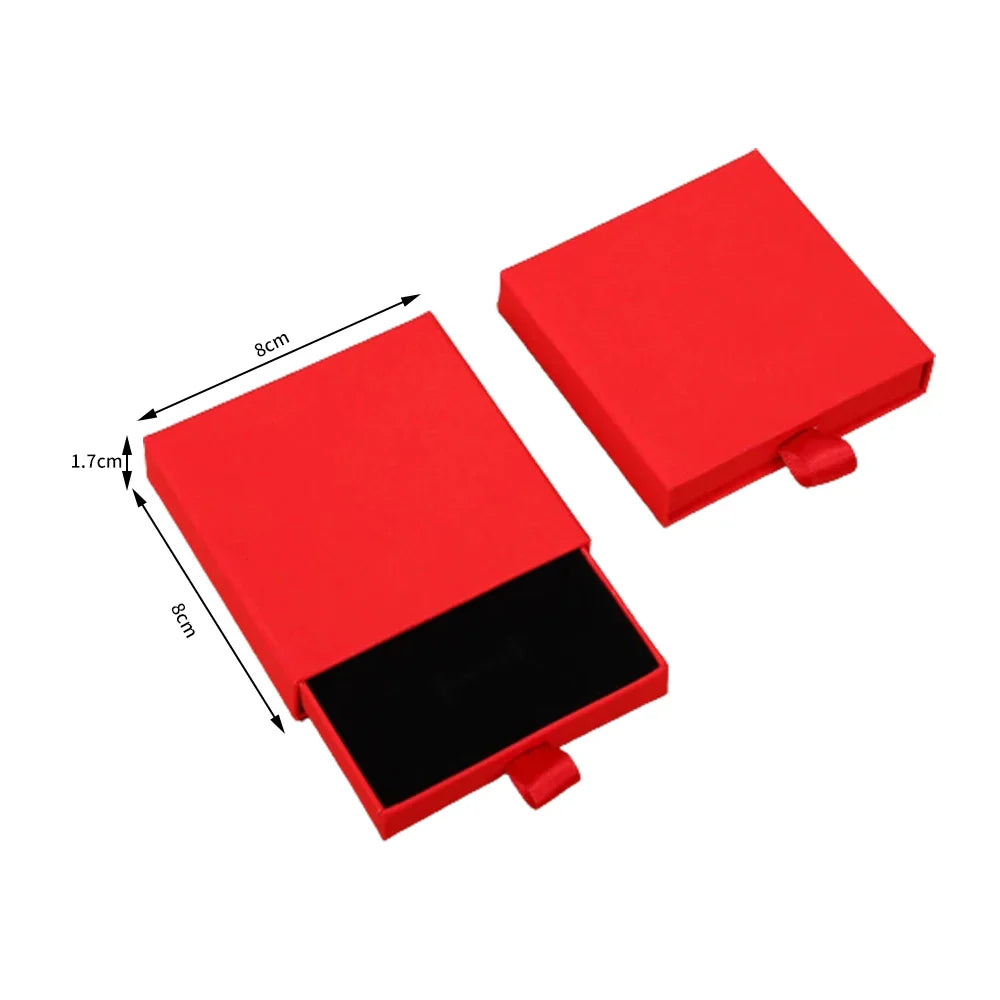 New Drawer Jewelry Box for Necklace Bracelet Earrings Ring Brooches Gift Organizer ExquisiteThicken Paper Storage Box Jeweler