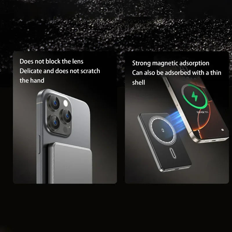 Oneplus Magsafe Power Bank Fast Charging Portable Ultra-thin Magnetic Wireless Digital Display Power Bank Usb Type C Lightning