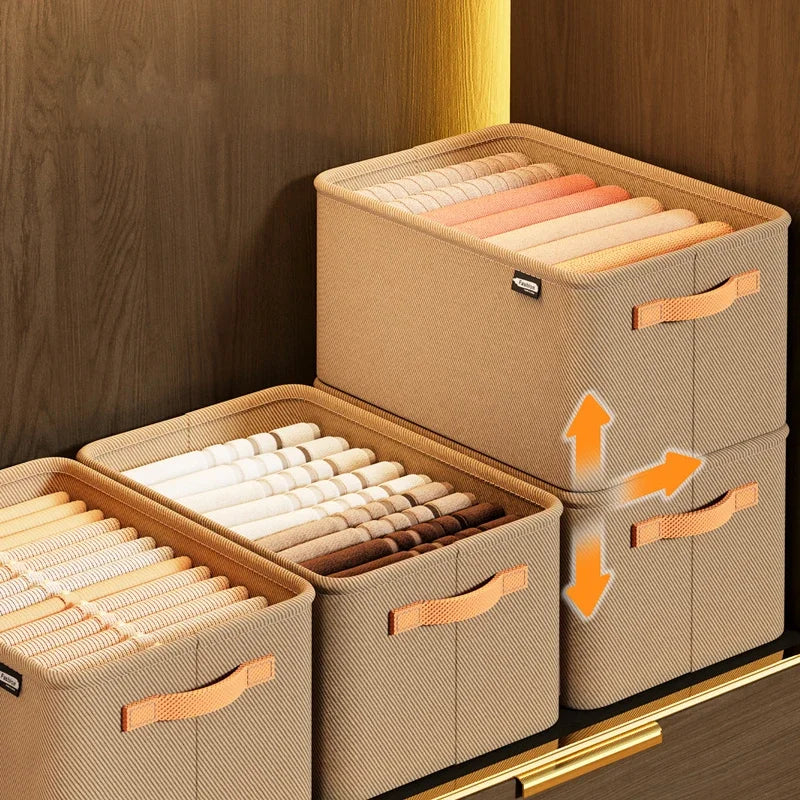 1/3PCS Collapsible Clothing Organizer Closet Clothes Pants Storage Organizer Closet Organizer Drawer Organizer Toy Storage