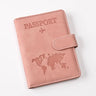 Passport Covers Women Men Letter Print Passport Holder Flight Ticket Clips ID Bank Credit Card Holder Passport Travel Organizer