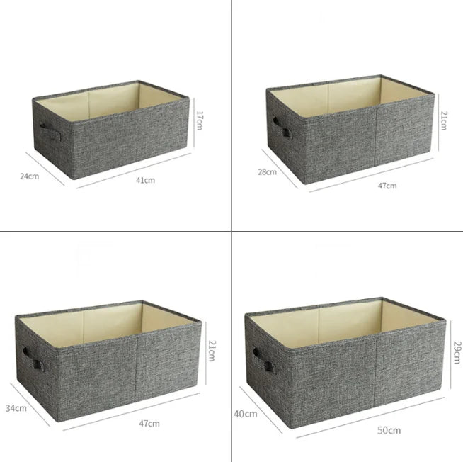 Large Foldable Storage Box Organizing Box For Closet Storage Clothing Storage Box Folding Storage Box For Home Office Storage