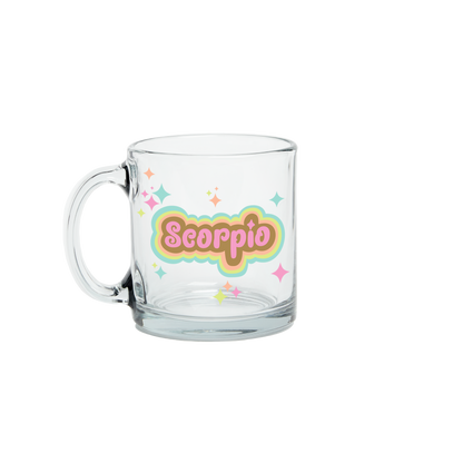 Astrology Clear Glass Mug
