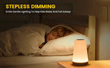 13 Color LED Changing Night Light RGB Remote Control Touch Dimmable Lamp Portable Table Bedside Lamp USB Rechargeable Night Lamp