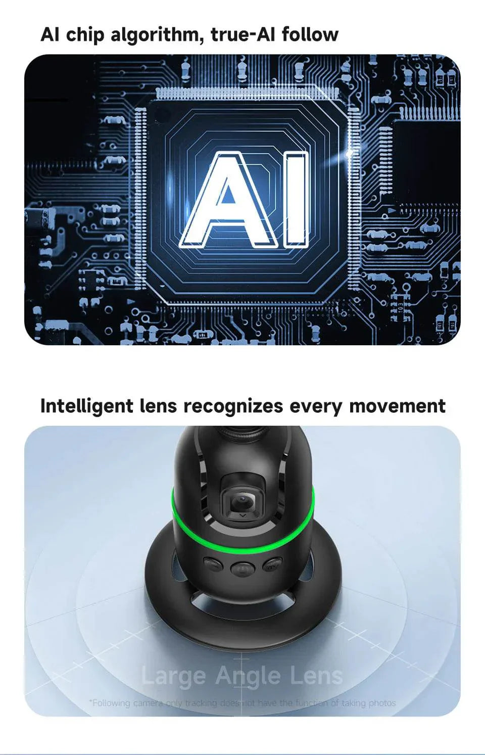FANGTUOSI AI Smart Gimbal 360° Face Tracking Stabilizer