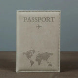 PU Passport Holder Map Pattern Ticket Passport Covers Travel Passport Protective Cover ID Credit Card Holder Travel Accessories
