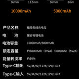 Ultra Slim 10000mAh Magnetic Power Bank CCC Certified Fast Charger for iPhone Watch Wireless Portable Battery For Samsung