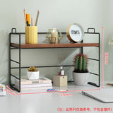 Adjustable Cosmetic Storage Shelf Desktop Organizer Kitchen Storage Rack Office Multi-Layer Dormitory Table Shelf Small Bookshel