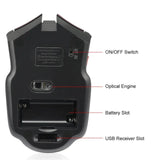 2.4G 6 Buttons Wireless Mouse 1600DPI Optical Mouse Gamer for Computer Wireless Mice with USB Receiver for PC Laptop Accessories