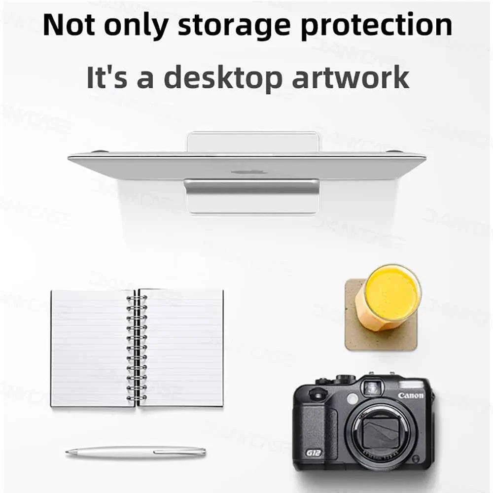Vertical Laptop Stand Holder Foldable Aluminum Notebook Stand Laptop Tablet Stand Support For Macbook Air Pro PC 13-17 inch