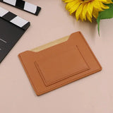 PU Leather Passport Holder Simplistic Portable Travel Document Card Case Storage Bag for International Trips