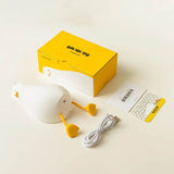 Silicone Lying Flat Duck Night Light Cute Kids Room Lamp