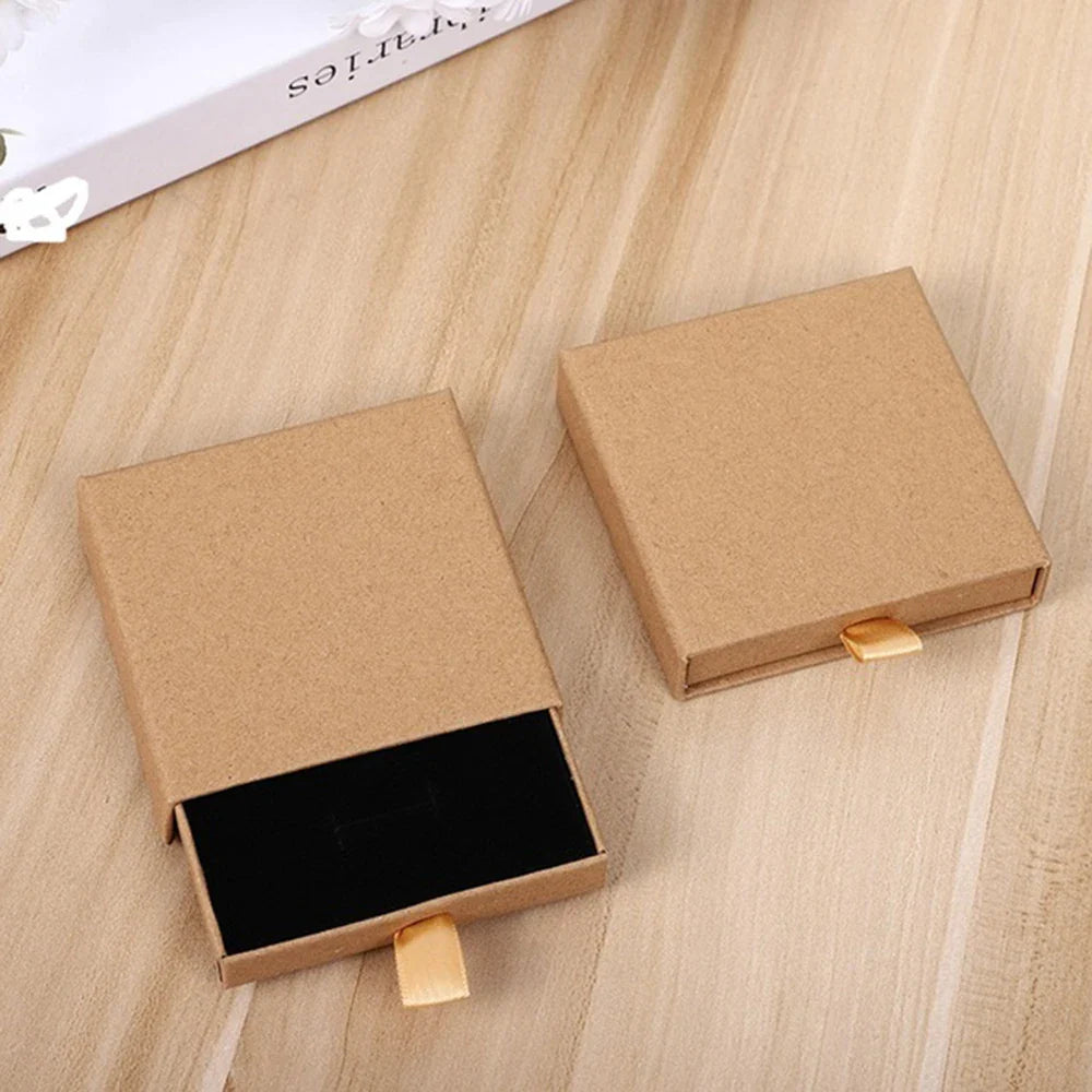 New Drawer Jewelry Box for Necklace Bracelet Earrings Ring Brooches Gift Organizer ExquisiteThicken Paper Storage Box Jeweler