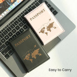 Slim Passport Holder Cove Map PU Passport Holder Travel Essential Cruise Must Have Passport Holders Portable for All Country