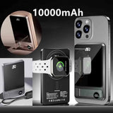 Ultra Slim 10000mAh Magnetic Power Bank CCC Certified Fast Charger for iPhone Watch Wireless Portable Battery For Samsung