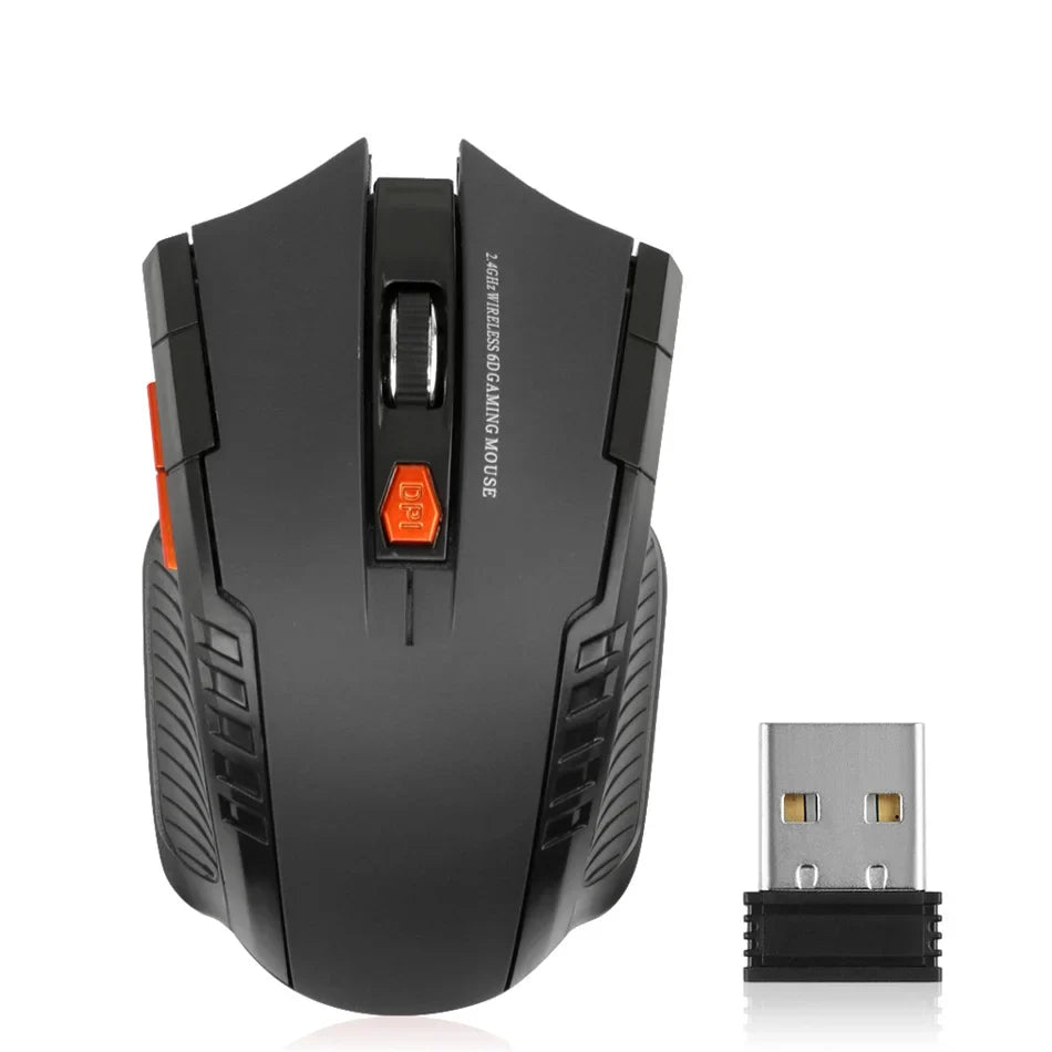 2.4G 6 Buttons Wireless Mouse 1600DPI Optical Mouse Gamer for Computer Wireless Mice with USB Receiver for PC Laptop Accessories