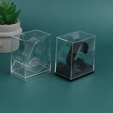 Plastic Transparent Watch Display Storage Stand Holder Counter Smart Watch Protective Showcase Shelf Rack Jewelry Packaging Box