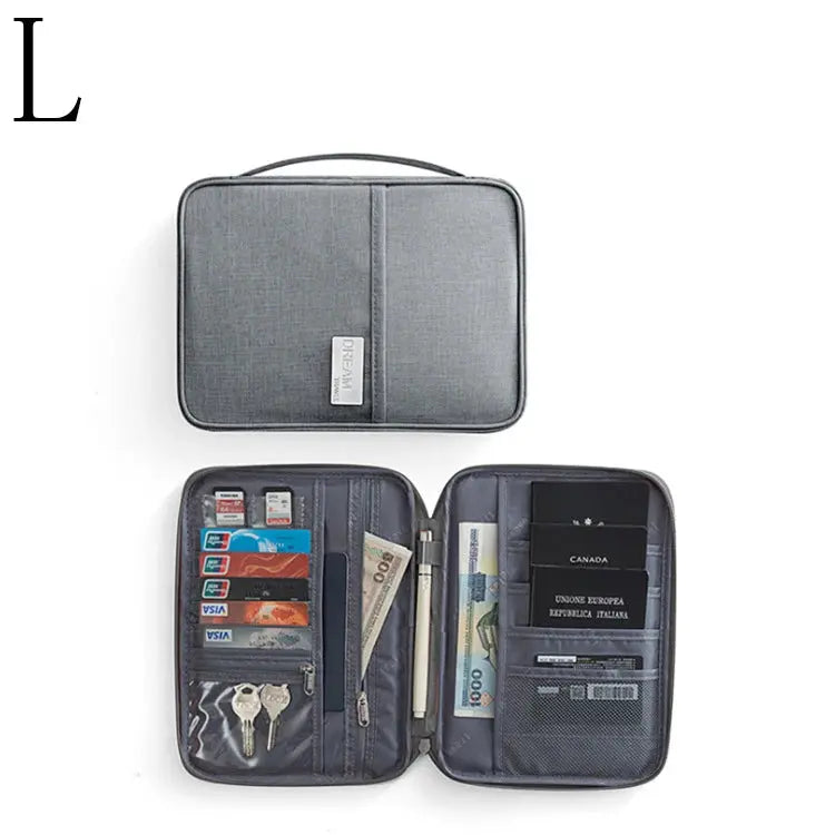Passport packs Wallet Family Passport Holder Multi Functional Document Case Organizer Travel accessories Document Bag Cardholder