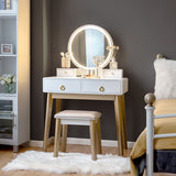 Set 3 Makeup Vanity Table Color Lighting Jewelry Divider Dressing Table