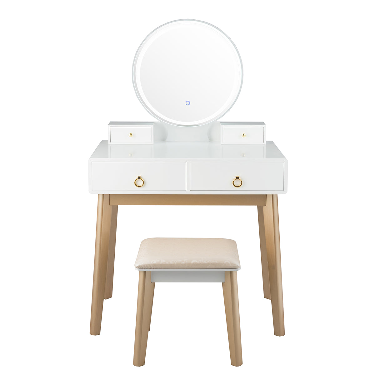 Set 3 Makeup Vanity Table Color Lighting Jewelry Divider Dressing Table