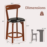 Set of 2 29 Inch Modern Armless Upholstered Cushioned Seat Island Dining Chairs for Kitchen