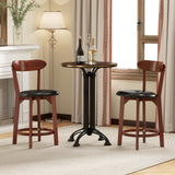 Set of 2 29 Inch Modern Armless Upholstered Cushioned Seat Island Dining Chairs for Kitchen