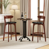 Set of 2 29 Inch Modern Armless Upholstered Cushioned Seat Island Dining Chairs for Kitchen