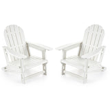 Set of 2 All-Weather Outdoor Kids Patio Seating with Ergonomic Design