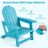 Set of 2 All-Weather Outdoor Kids Patio Seating with Ergonomic Design