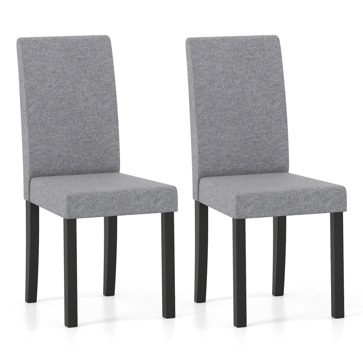 Set of 2 Dining Chair Mid-Century Modern Fabric Upholstered Parson Chairs
