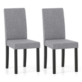Set of 2 Dining Chair Mid-Century Modern Fabric Upholstered Parson Chairs