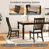 Set of 2 Dining Chairs Kitchen Side Chair with Solid Wood Legs