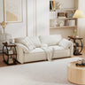 Set of 2 Industrial Faux Marble Side Table with Metal Frame for Small Spaces