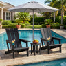 Set of 2ï»¿ Outdoor Adirondack Chairs with Cup Holder