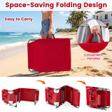 Set of 2 Tanning Chair Portable Chaise Lounge Chair with 4-Position Adjustable Backrest