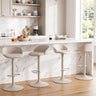Set of 4 Adjustable Swivel Bar Stools w/ Back & Footrest 330 LBS for Dining