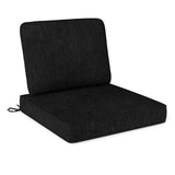 Set of 4 Outdoor Patio Cushion Set with Removable Covers
