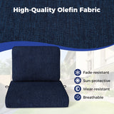 Set of 4 Outdoor Patio Cushion Set with Removable Covers