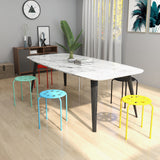 Set of 6 Portable Plastic Stack Stools