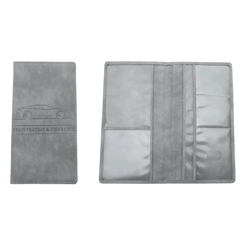 Passport Storage Folder Solid Color Car Driving Documents Credit Card Holders Purse Travel Passport Holder Driver License Bag