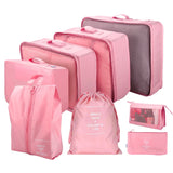 8/7/6 pieces Set Travel Organizer Storage Bags Suitcase Packing Set Storage Cases Portable Luggage Organizer Clothe Shoe Pouch