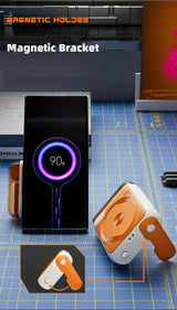 10000mAh Wireless Power Bank with Stand USB C Cable PD20W Fast Charging Magnetic External Spare Battery for IPhone Samsung Xiaom