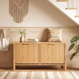 Shoe Storage Bench Narrow Wooden Entryway Bench with 2 Flip Drawers