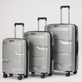 24-inch Silver Hardcase Roller Luggage