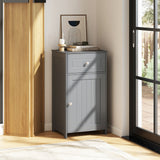 Single Door Bathroom Cabinet with Adjustable Shelf and Drawer