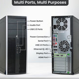 HP Tower Compaq Business Gaming Desktop Intel 3.20GHz 256GB SSD + 500GB HDD